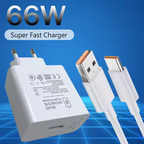 Original Honor Magic V3 VS3 V2 VS2 6 5 4 Pro 66W Charger Super Charge Fast Wall Adapter 6A USB Cable