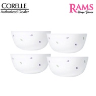 Corelle 4 Pcs 325ML Vitrelle Tempered Glass Rice Bowl / Cereal Bowl / Soup Bowl / Mangkuk Nasi &amp; Sup - Plum