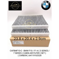 Air Filter BMW 5 Series F10/F11/F18/F07 F06/F12/F113 7Series F01/F02/F03/F04 Conditioning