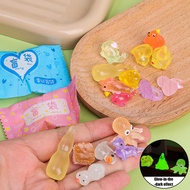 5Pcs Luminous Mini Blind Bag - Fake Candy Guess Animal Blind Pouch - Creative Desktop Ornament - DIY Doll Accessories - Colorful Resin Blind Box - Adults Kids Surprise Bag Gift