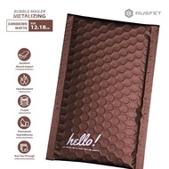 PREMIUM COLOR BUBBLE MAILER 12 X 18 CM RUSFET METALIZE BUBBLE MAIL BAG