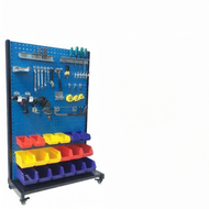 Mobile Storage Tool Pegboard Rack