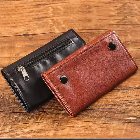 PU Leather Tobacco Pouch Bag Case Wallet Bag Tobacco Herb Case Pouch Portable Smoking Pipe Cigarette