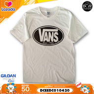 Dcee Shop เสื้อยืด เสื้อ VANS รีด Flex PU100 ยืดหยุ่น ไม่ยับ ไม่ร้อน งานป้าย GILDAN / Soft  cotton10