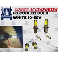 H3 COB/LED BULB WHITE/ICE BLUE/YELLOW 10-60V(1PCS)