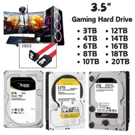 1.Gaming BLACK hdd Hard Drive  3.5" Computer Desktop Hard Disk 3TB/4TB/6TB/8TB/10TB/12TB/16TB HDD