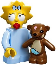 Lego 71005 The Simpsons minifigures  Maggie Simpson 阿森一族 連底板 說明書 包裝袋 (全新開袋確認)