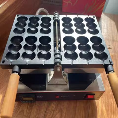 Electric Waffle Maker Machine Skewer Octopus Balls Grill Pan Non Stick Ball Shaped Quail Egg Skewer
