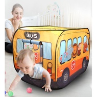 Kids Popup Tent Cartoon with Carry Bag  Bus Popup Tents for Kids Cartoon  Foldable Strong Children'S Game Tent Play Hou