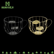 HUAYUEJI Coffee Pod Holder, Large Capacity Hollowed-out Coffee Capsule Holder,  Creative Iron Coffee