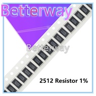 50Pcs 2512 SMD chip fixed resistor 1% 1W 0.1R 0.01R 0.05R 0.001R 0.33R 1R 0R 10R 100R 2W 0.001 0.01 