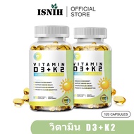 ISNIH Vitamin D3 K2 Capsule วิตามิน D3 K2 แคปซูล อาหารเสริมวิตามิน 20000 IU D3 200 mcg K2 บํารุงสุขภ