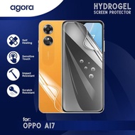 LAYAR Anti-Scratch Hydrogel For Oppo A17 Hydrogel SCREEN Protector Film - ANTI SPY, FULL SCREEN, OPP