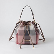 [Direct From Japan] Crestbridge Blue Label Checked Canvas Colon Bucket Bag ( Pink )