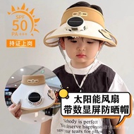 Children Solar Fan Cap Rechargeable Solar Fan Cap W8A7