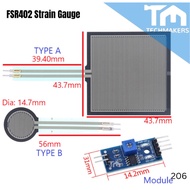 FSR402 Pressure Force Sensor FSR 402 Strain Gauge Sensitive Resistor 100g to 10kg Arduino PIC Sensor