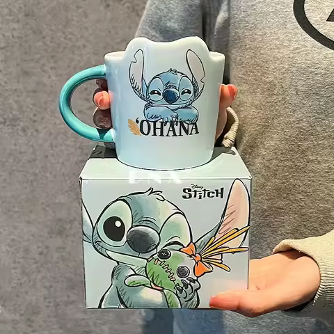Best Selling Lilo & Stitch Creative Casual Ceramic Mug Office Desk Bedroom Restaurant Boys and Girls