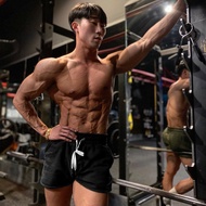 Gym Fitness Shorts Pure Solid Cotton Shorts
