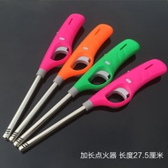 宜迈明火加厚加长点火枪电子点火器煤气灶厨房烧烤打火机蜡烛长嘴点火 1支28厘米长