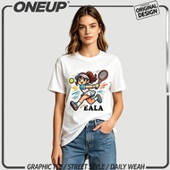 ONEUP Alex Eala Tennis Icon Graphic Tee Front Print T-shirt