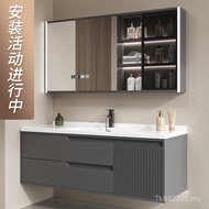 Toilet Light Luxury Washbasin Bathroom Cabinet 4I Door Panel Face Wash Baking Paint Combination Oak 