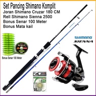 Set Pancing Shimano Joran Shimano 180CM bonus Senar Lengkap