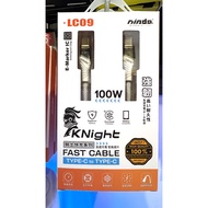 [NISDA] Knight Fast Charge Braided Luminous Cable 100W PD Lightning/Type-C/C to Ligh