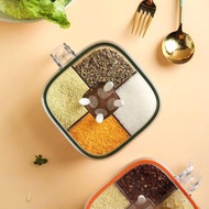 CONVENIENT 4 COMPARTMENT SPICE BOX - KEEPS THE KITCHEN COMPACT