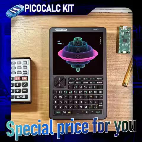 uConsole Clockwork Pi PicoCalc Kit - Programmable BASIC Calculator with 4-Inch IPS Screen & Backlit 