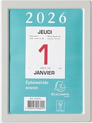 Exacompta 32101E Neutral Ephemeris Block Without Carrier Large Number 9.8 x 13.4 cm 2024