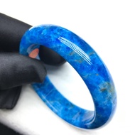((Inner Diameter 51mm) Natural Blue Apatite Bracelet Raw Ore Bracelet Blue Apatite Bracelet Crystal 
