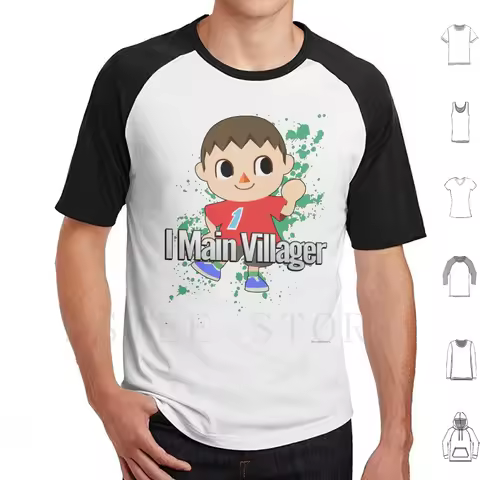 I Main Villager-Super Smash Bros. T Shirt Print Cotton Super Smash Bros For Wii U Ssb Melee 3ds Wii 