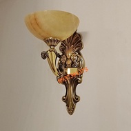 Đèn tường Đồng Đơn Chao Bát Đá Trang Trí Tường Phòng KháchCó kèm Bóng Đèn Led