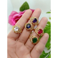 Cincin Permata Emas Suasa 375/18k