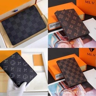 26 BM & lv Wallet Men's Bag Women's Bag Passport Book Passport Holder Card Holder Clutch Bag Wallet 