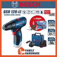 BOSCH GSR 120-LI Professional Cordless Drill Driver GBA 12V 2.0Ah Battery GAL 1210 CV GSR120 GSR 120