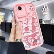 Casing hp for Realme C30 C30s Narzo 50i Prime Case Cute milk tea Kasing Anti Fast Damaged Silicone C