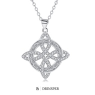 DRINSPER Witches Knot Necklace Hecate Goddess of Witches with Celtic Knot Design Pendant Necklace Go