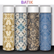 500ml Batik Tumbler – 12 Exclusive Indonesian Batik Designs | Custom Name Gift Elegant & Meaningful