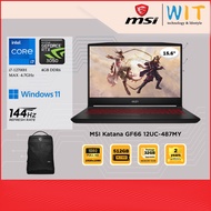 MSI Katana GF66 12UC-487 487MY /Intel Core i7-12700H /8GB-32GB RAM /512 SSD /15.6"FHD 144Hz /NVD RTX3050 4GB D6 /W11