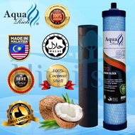 AquaRich JAKIM Halal 9.5" CTC Carbon Block CTO Filter Cartridge Filter Replacement - Short Mount for