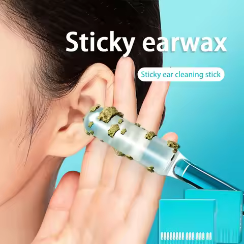Sticky Ear Wax Removal Stick Adhesive Ear Picking Tool Disposable Ear Cleaner Soft Ear Spoon Safe Ea