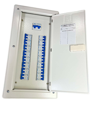 Panel Board 125A 2 Pole Miniature Circuit Breaker Metal 2 Pole Main and 16 Branches 2 Pole Koten ( R