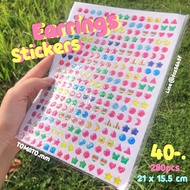 90's earrings sticker y2k