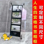 Life Four-Grid Card Holder Bookmark Photo Frame 3-4-5 Times Long Picture Big Head Sticker Acrylic Fr