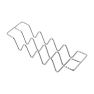 Taco Stand 304 Stainless Taco Holder 4 Grid Taco Shell Rack Stand Holder Pizza Taco For Kitchen