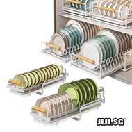 (JIJI SG) TORSTEN Pull-Out Tableware Storage Rack - Storage Shelves / Shelf Organizer / Display Rack