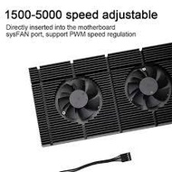 Used GPU Backplane Radiator Graphics Card Backplane Heatsink for RTX 3090 3080 3070 Cooler