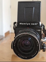 Mamiya RB67 Pro SD + 127mm lens + 120 and 645 backs bundle