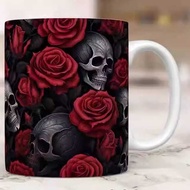 3D Rose Rose Valentine's Day Valentine Ceramic Coffee Mug Tea Cup Love Cat Cat
